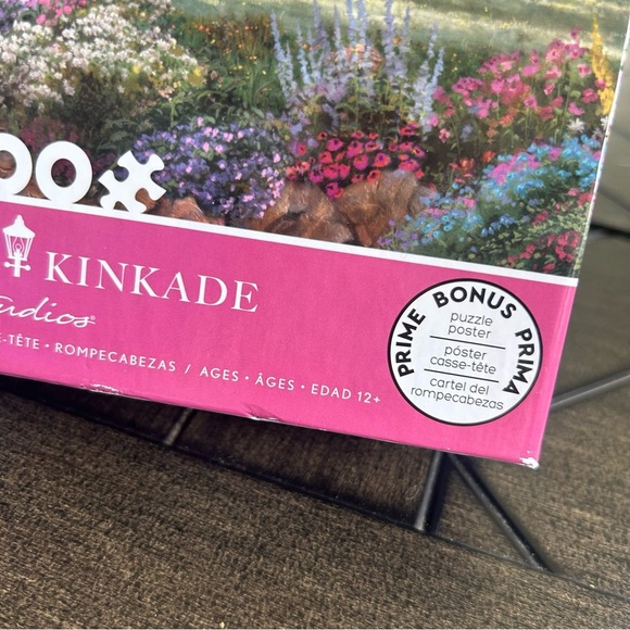 Thomas Kinkade 1000 piece jigsaw puzzle boxed Seaside cottage artsy meditation - Picture 5 of 11